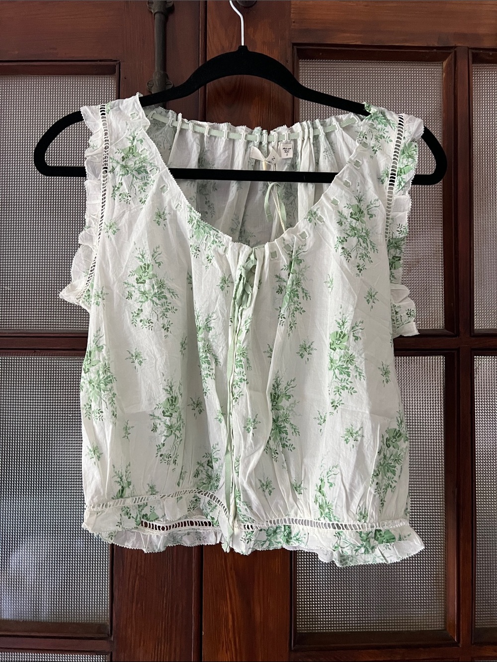 DÔEN Traveler Top in Vert Petit Bouquet de Chamonix